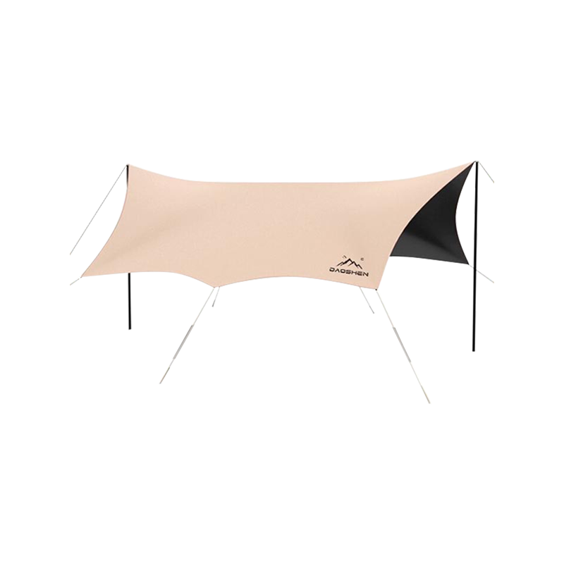 Tenda de vinil preta para acampamento ao ar livre, dossel à prova d'água e guarda-sol, dossel de cortina de borboleta para piquenique